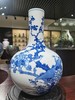 仿清乾隆青花富贵白头天球瓶 商品缩略图0