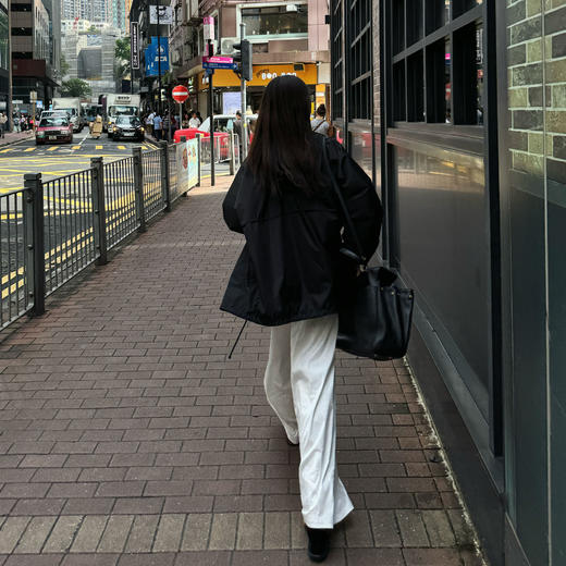 ROMI STUDIO “笃定自我” 100%进口长绒棉抽绳直筒休闲裤 431K1069 商品图2