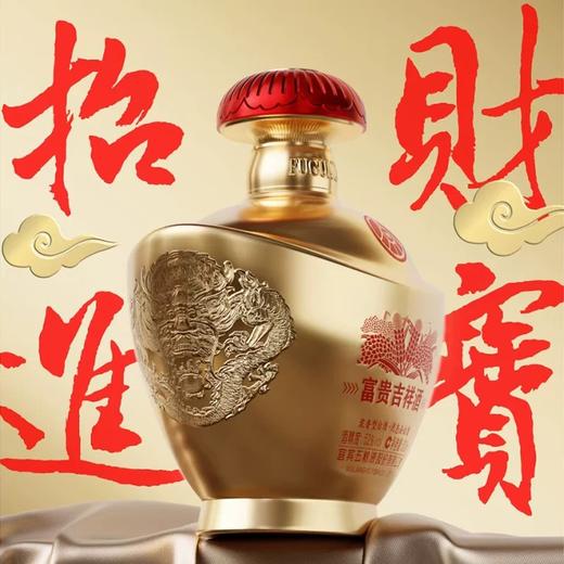 【五粮液总厂出品】富贵吉祥·金元宝 浓香型白酒 500ml/瓶 礼盒装 商品图5