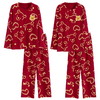 秋冬季大红结婚情侣睡衣男女秋款长袖长裤家居服套装喜庆婚庆新婚睡衣本命年红色睡衣 商品缩略图4