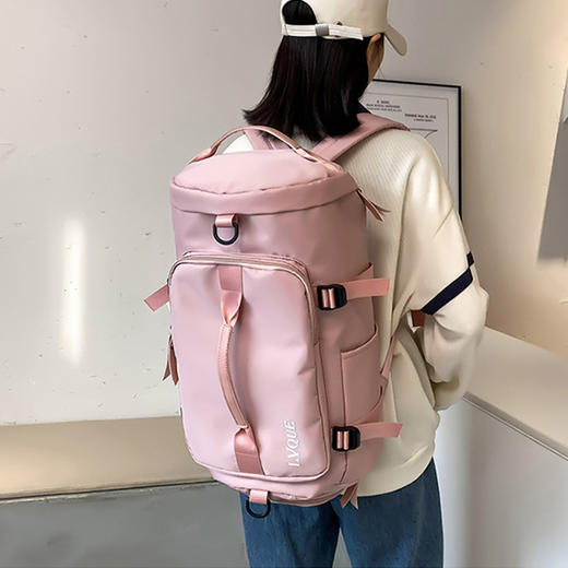 【旅行包大容量】手提双肩行李包 轻便女士运动健身包 独立鞋仓 国庆出游度假 商品图2