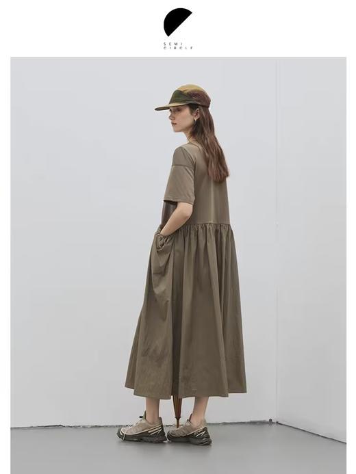 半圆/D24203218/H型休闲运动感连衣裙 商品图2