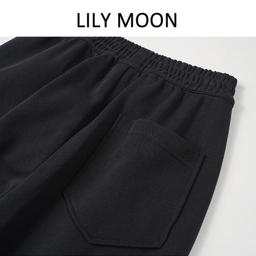 LILYMOON秋季修身香蕉裤松弛解构设计感垂感弯刀阔腿裤慵懒卫裤 商品图3