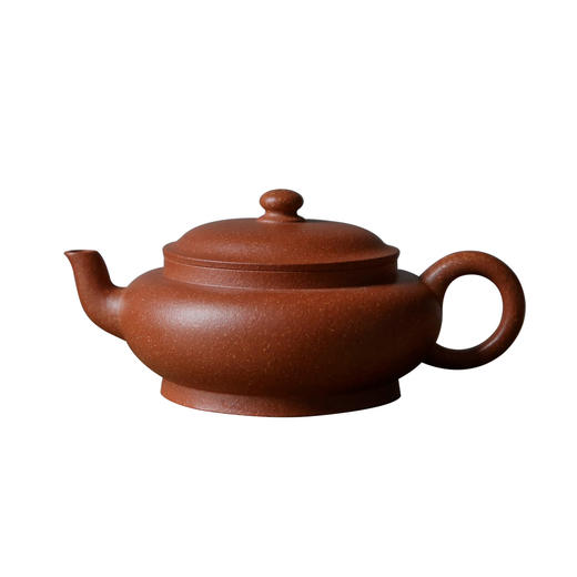 茶香记 紫砂壶宝山红降坡全手工扁宫灯80ml文人器古典英气泡茶壶 商品图4
