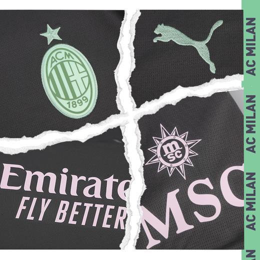 小李子PUMA彪马24-25赛季AC米兰第二客场球迷版球衣成人775031 03 商品图2