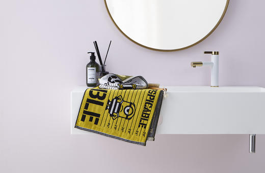 【4条装】 小黄人纯棉提花成人毛巾 （72*34cm 75g/条） 正版联名 商品图1