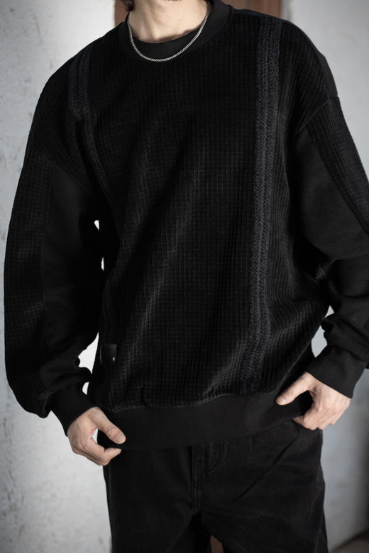 W432164261肌理圆领卫衣 商品图1