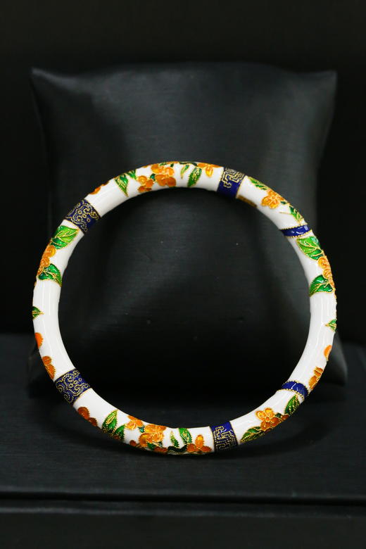 珐琅彩·八月桂花手镯 商品图2