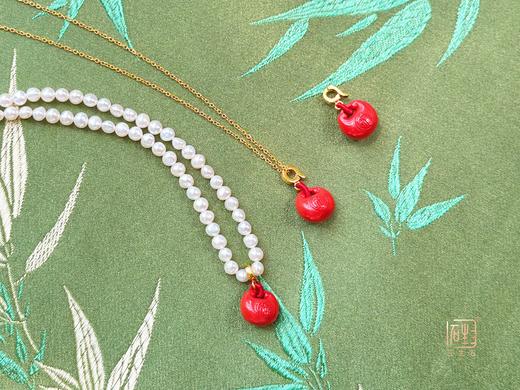 朱砂如意万能扣珍珠/钛钢链套组 商品图3