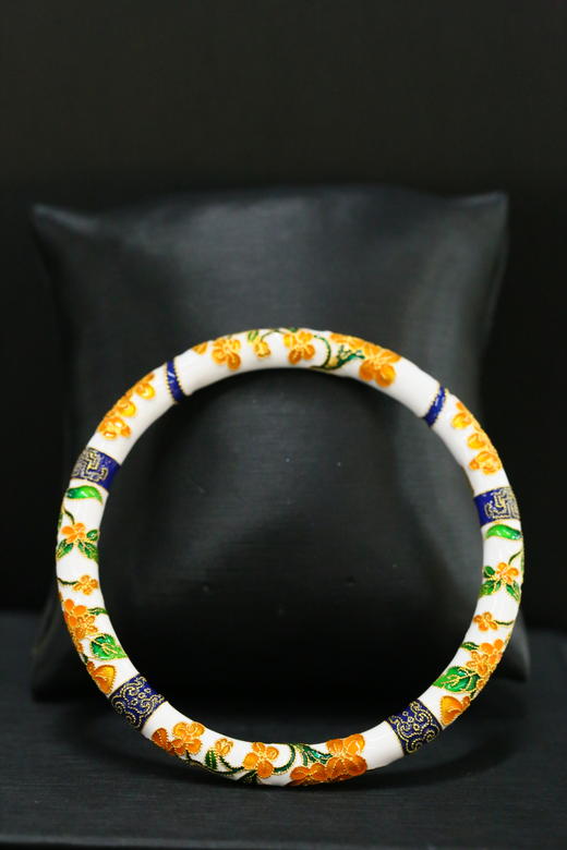 珐琅彩·八月桂花手镯 商品图4