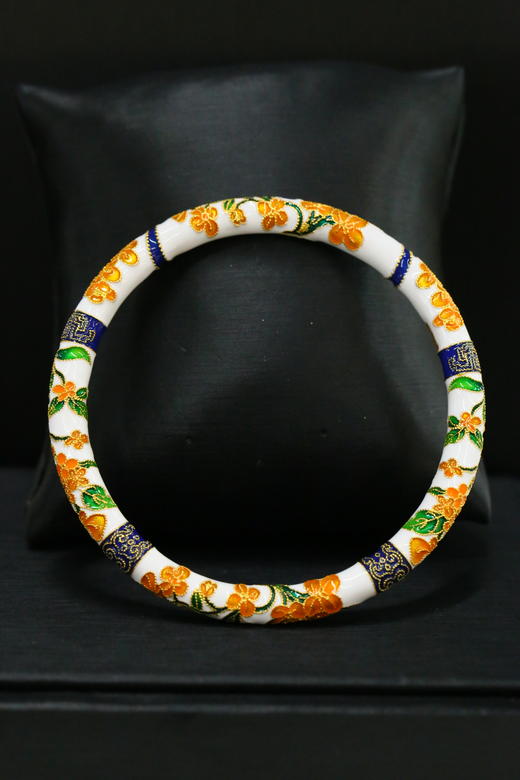 珐琅彩·八月桂花手镯 商品图3