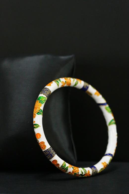 珐琅彩·八月桂花手镯 商品图1