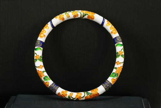 珐琅彩·八月桂花手镯 商品图0