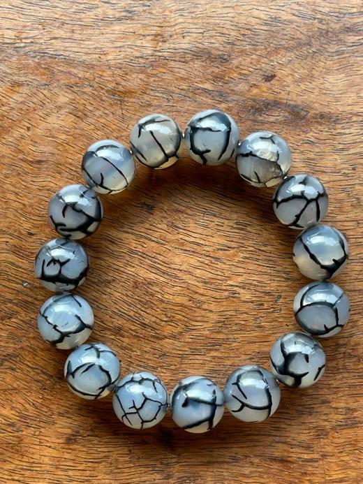 草花纹鱼脑冻玛瑙珠手链，顺丰包邮 商品图8