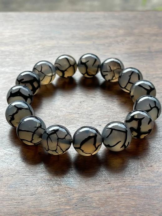 草花纹鱼脑冻玛瑙珠手链，顺丰包邮 商品图0