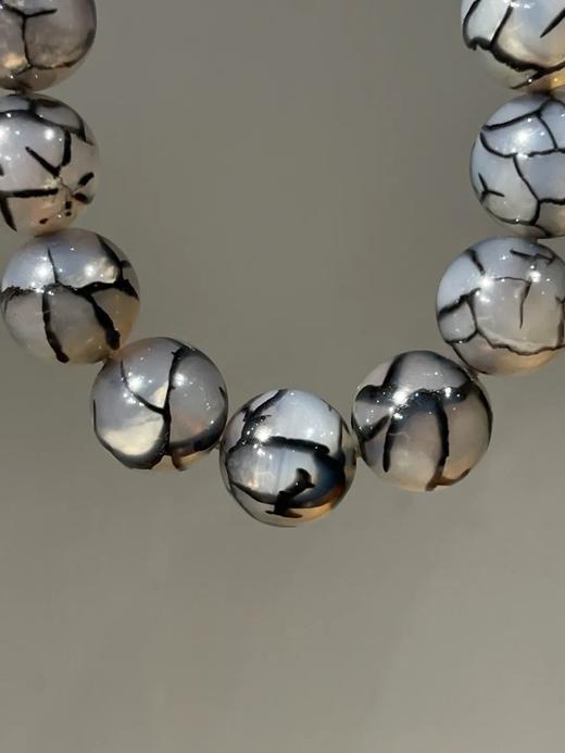 草花纹鱼脑冻玛瑙珠手链，顺丰包邮 商品图4