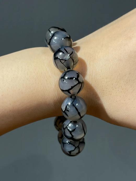 草花纹鱼脑冻玛瑙珠手链，顺丰包邮 商品图1