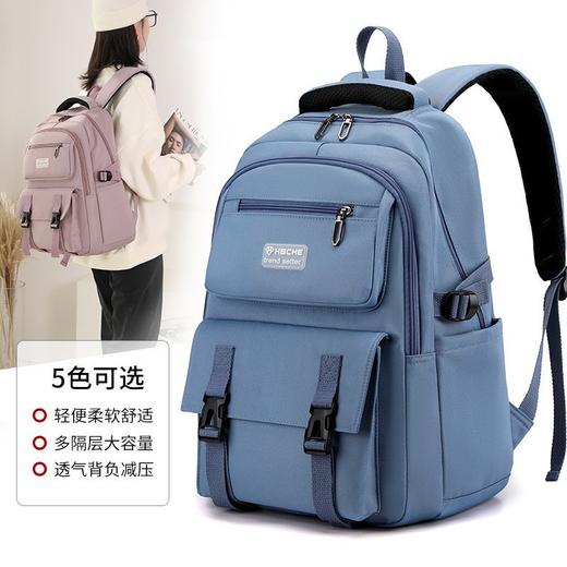 大容量小学生双肩包女 韩版ins百搭书包男初高中背包女电脑双肩包 开学季新款书包 商品图2