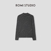 ROMI STUDIO“格雷高知”100%羊毛半开立领细坑条针织毛衫432TS299 商品缩略图1