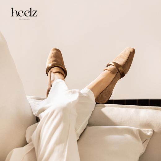 heelz设计师手工鞋履 ｜绵柔条带羊皮芭蕾乐福鞋1公分 商品图2