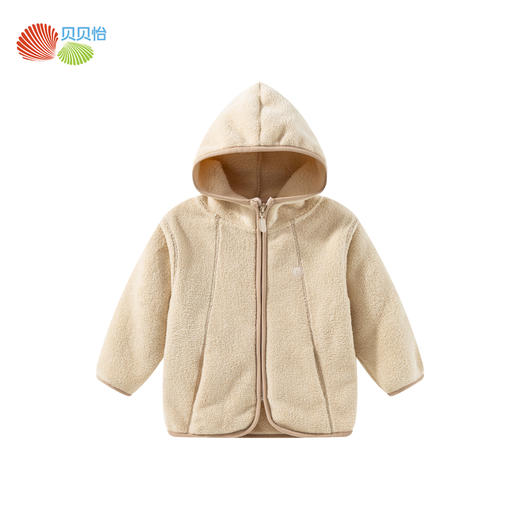 贝贝怡童装儿童双面绒外套保暖连帽防风秋冬新款男童女童外套ZB3DS080 商品图14