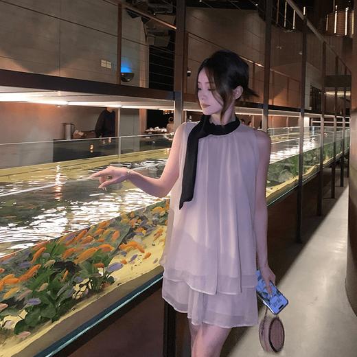 金蘑菇菇 爱莎小姐/温柔氛围感 正反两穿 清透纱感套装 商品图0