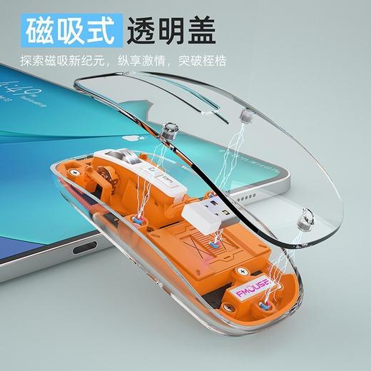 【三模无线蓝牙鼠标】适用手机ipad笔记本电脑 透明发光高颜值静音滑鼠标  商品图1