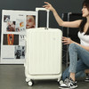 【超轻复合材质 不爆箱不变形】多功能前置开口超轻行李箱20/24寸（USB充电  便携杯架  分区收纳） 商品缩略图6