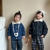 【儿童仿兔毛加绒厚牛仔棉衣】男女童2024新款秋冬季宝宝装短款外套 商品缩略图2