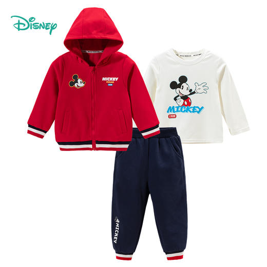 迪士尼新款男女童套装三件套ZD3DT005 商品图3