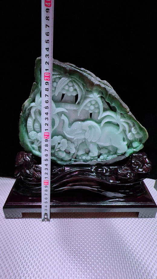 620217翡翠摆件【太平有象 吉祥】 商品图2