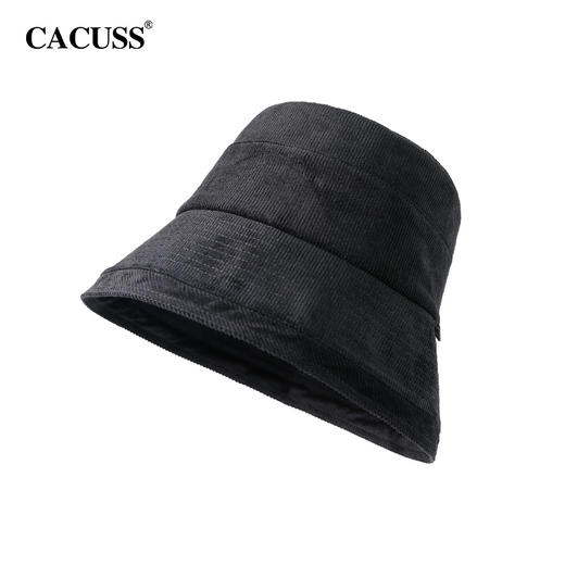 【cacuss帽】CACUSS帽子女秋冬百搭渔夫帽灯芯绒保暖水桶帽显脸小遮阳帽大头围PM166 商品图4