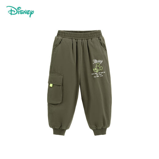  迪士尼男宝宝秋冬款夹棉保暖长裤ZD4DK018 商品图2
