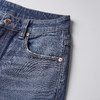 ROMI STUDIO “重磅丹宁” 莱卡棉混纺绳染洗水直筒牛仔裤 431N5041 商品缩略图4