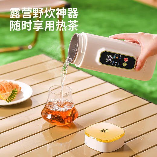 【便携式一体烧水壶】迷你宿舍旅行烧水杯 小型316不锈钢恒温保温杯 国庆出行好物 商品图2