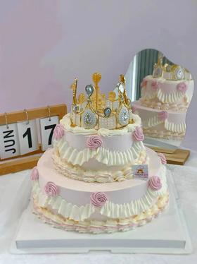 8寸+5寸 双层复古女神皇冠