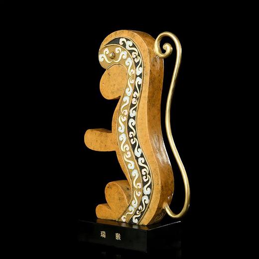 宇达青铜摆件 十二生肖猴《瑞猴》创意装饰 家居工艺摆件  高30.5cm 商品图2