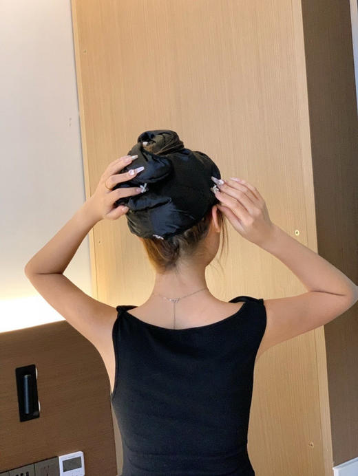 贵妇干发帽2条黑色 商品图2