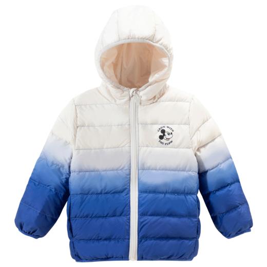 迪士尼【轻暖羽绒】24秋冬新款男童轻薄冬羽绒服防风保暖撞色羽绒外套ZD4DS006 商品图1