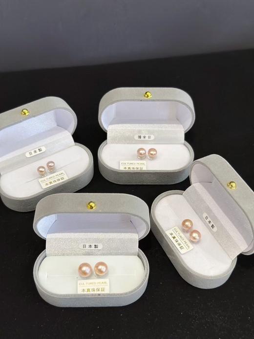 纯天然淡水珍珠馒头珠耳钉999足银脱敏针 商品图6