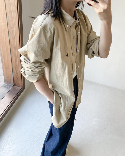 单品包邮现货 THS 8.24-无 RL家 男士在售款 牛津布马球刺绣衬衫 2色 AG1291 商品图3