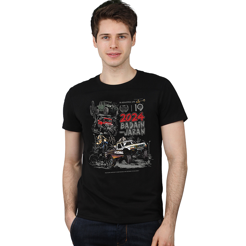A款第19届越野e族英雄会短袖T恤纪念款系列阿拉善车文化体恤队服 NMT-2162