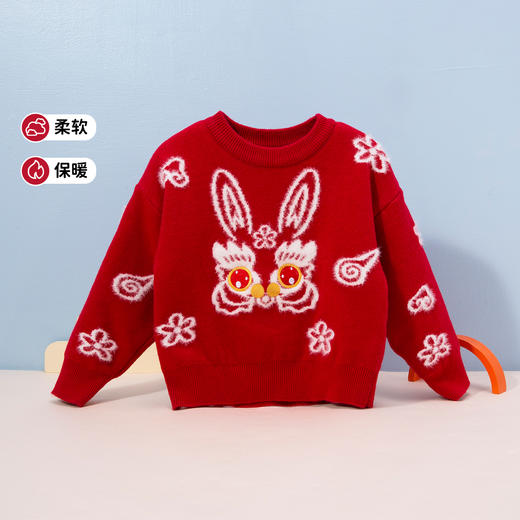 贝贝怡童装女童套头毛衣ZB3DS065 商品图3