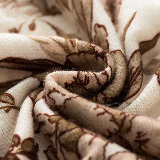 雀说精纺羊毛印花针织衫薄款套头羊毛衫女半高领打底衫ALF2549 商品图4