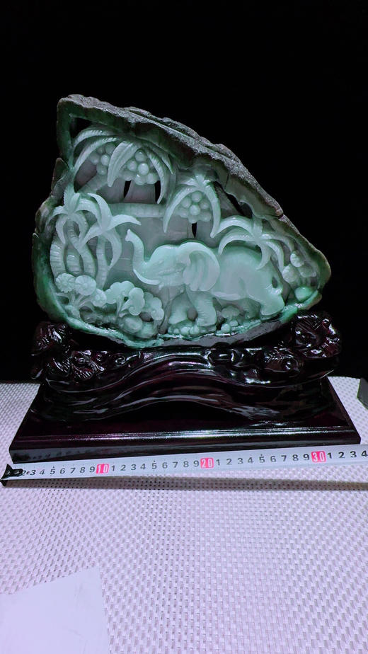 620217翡翠摆件【太平有象 吉祥】 商品图1