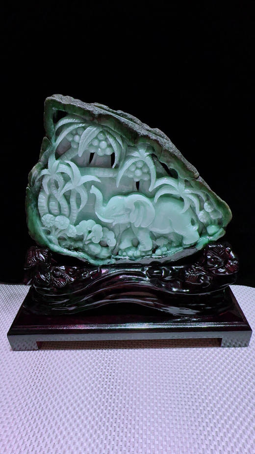620217翡翠摆件【太平有象 吉祥】 商品图5