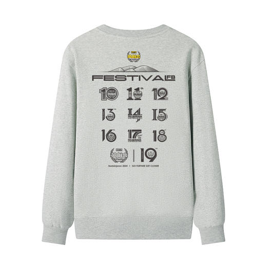 B第十九届阿拉善英雄会T3简约设计文化纪念圆领卫衣秋冬队服 NMT-2171 商品图3