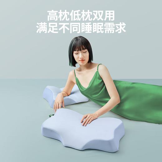 七西7C记忆枕成人无压枕枕头深度睡眠护颈枕头 蝶枕Air（蓝色/粉色/紫色，下单备注颜色） 商品图4