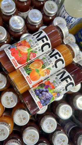 认真百分百非浓缩果汁3瓶