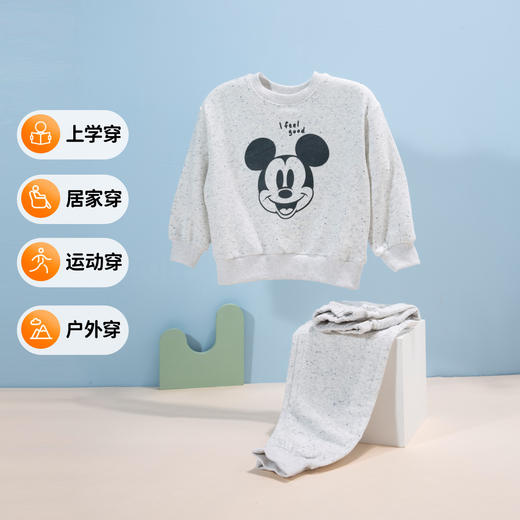 迪士尼女童米奇卡通套头卫衣套装HSND24075 商品图1